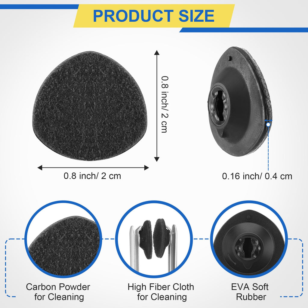 Enhon 8 Pcs Replacement Cleaner Pads for CarbonKlean Eyeglass Cleaner