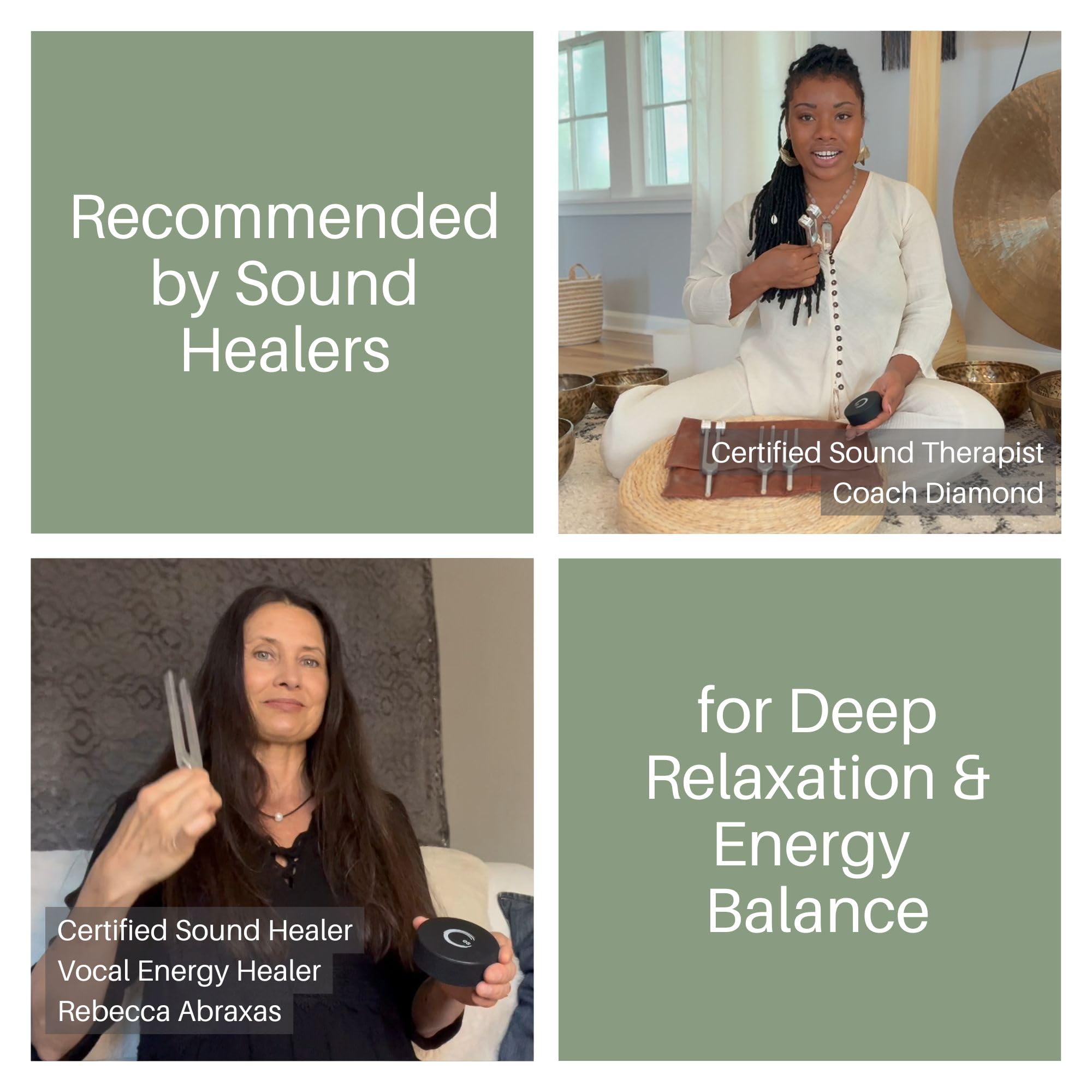 ENSO SENSORY Resonance Tuning Fork Set – 128Hz, 136.1Hz, 256Hz, 384Hz for Stress, Sleep & Chakra Balance