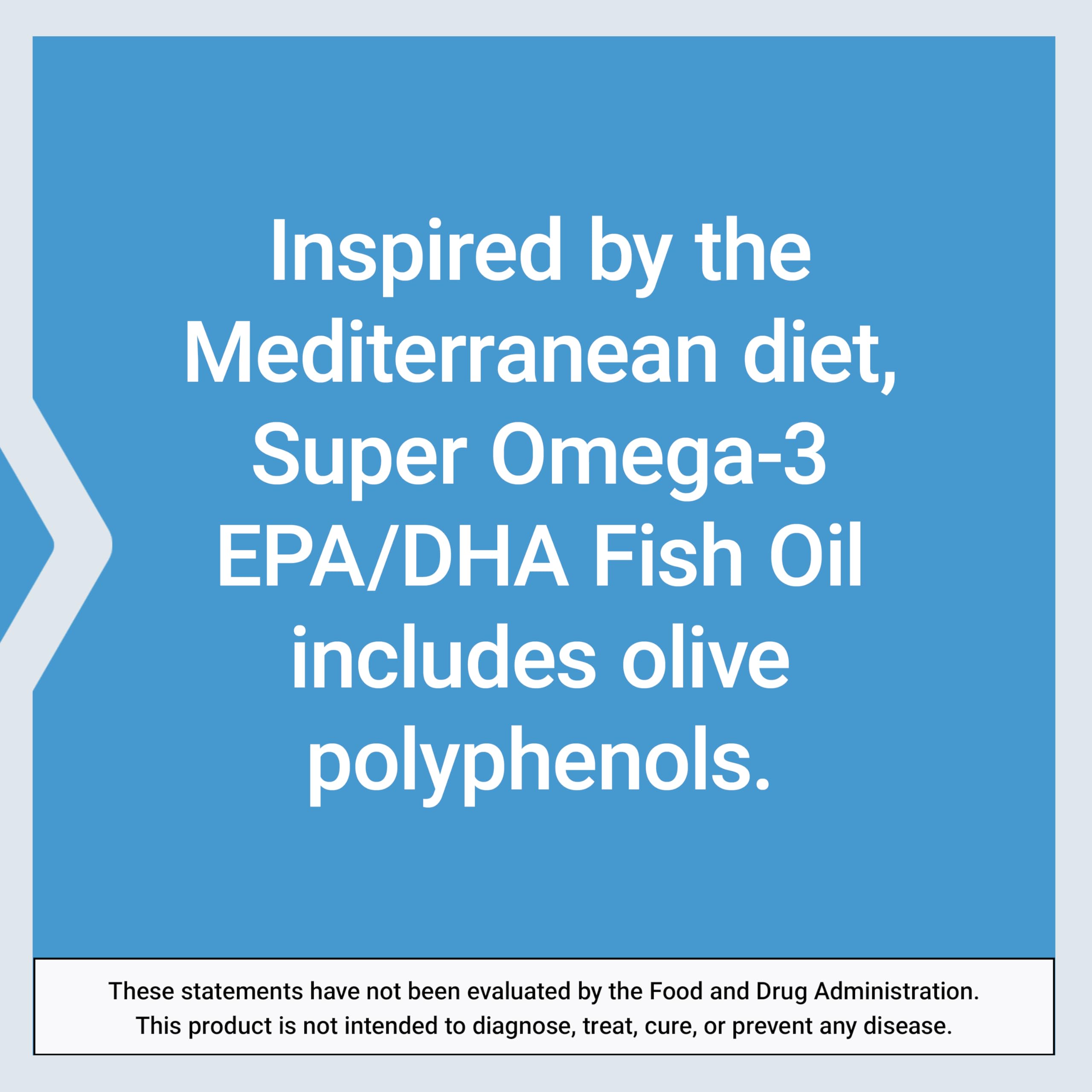 Life Extension Super Omega-3 EPA/DHA with Sesame Lignans & Olive Extract – Heart & Brain Health (120 Softgels)
