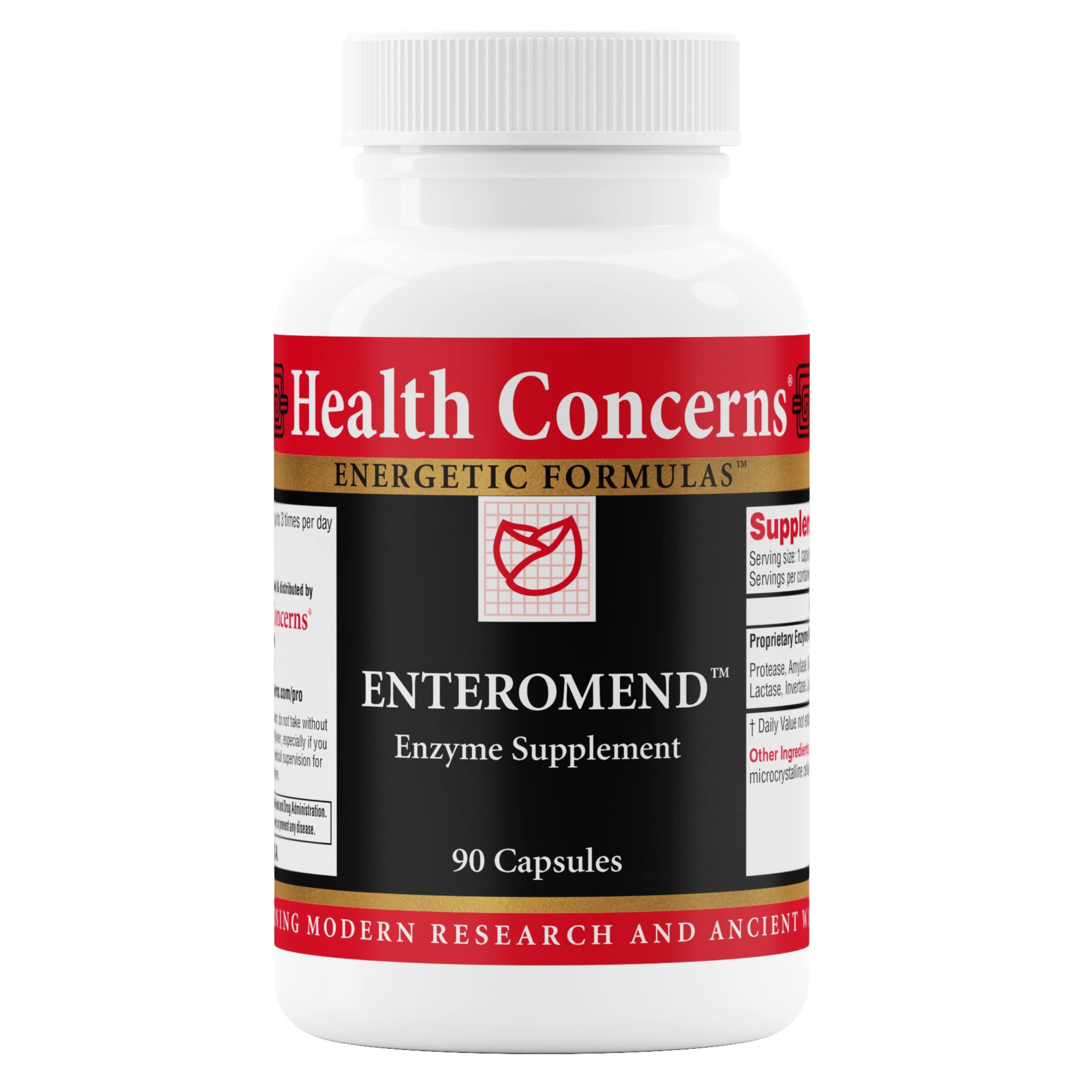 Enteromend Digestive Enzyme – Gut Health, Bloating & Food Sensitivity Relief | 90 Capsules
