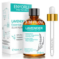 ENYORLI Lavender Essential Oil 3.38 fl oz – 100% Natural for Aromatherapy, Diffuser, Massage, Hair & Skin Care, Sleep & DIY Candles