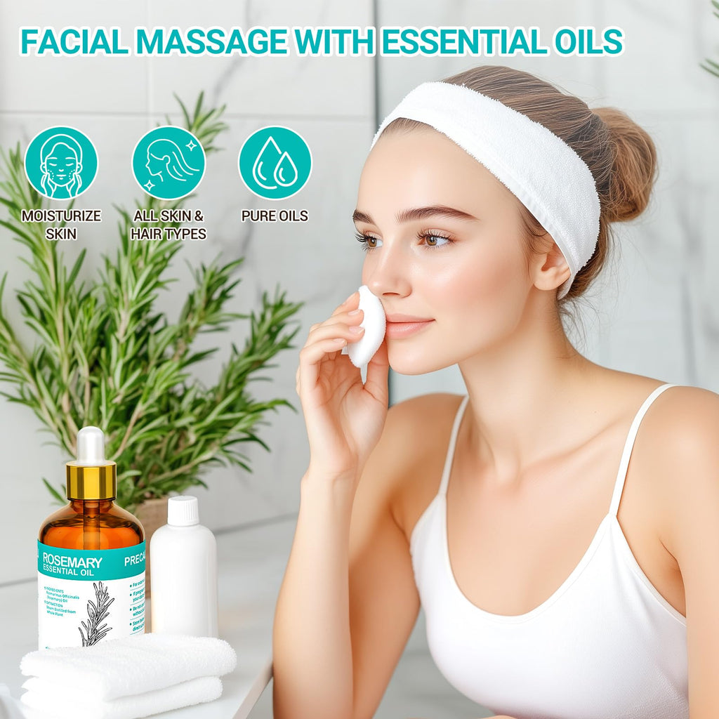 ENYORLI Rosemary Oil 3.38 fl oz – 100% Natural Essential Oil for Hair, Skin, Diffusers & Aromatherapy