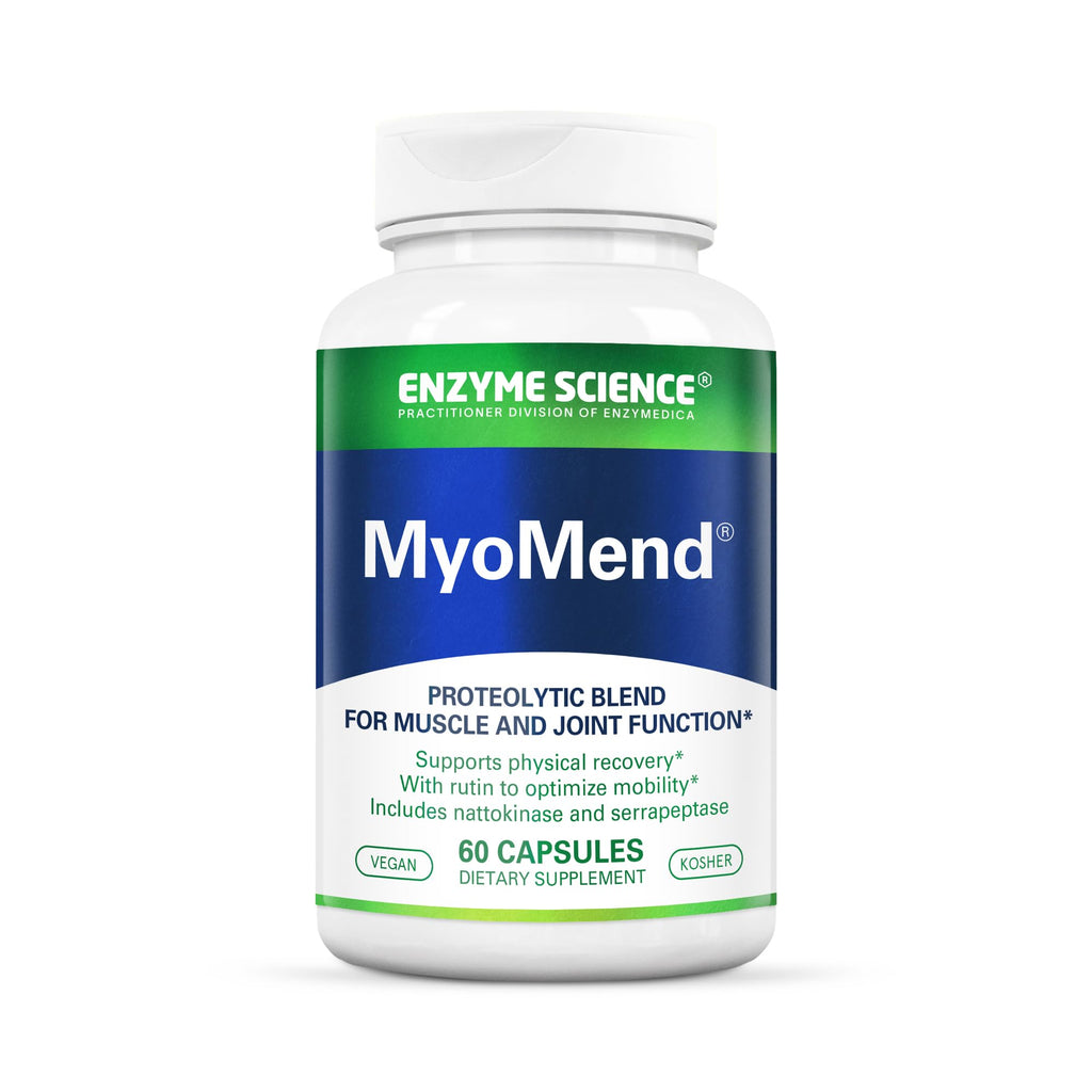 Enzyme Science Myomend 60 Capsules – Muscle & Joint Support | Bromelain & Rutin | Vegan & Kosher