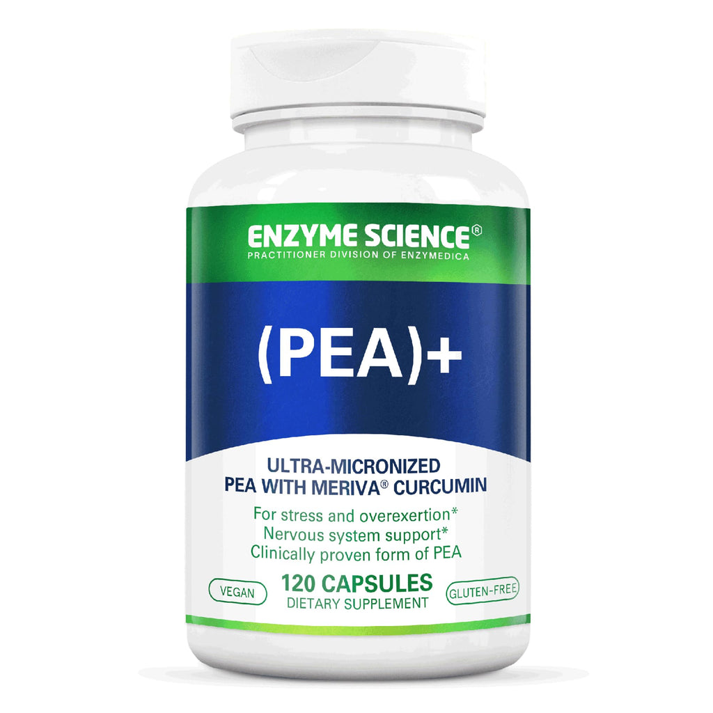 Enzyme Science Pea + Turmeric Curcumin Supplement for Nervous, Immune, & Muscular Support - 120 Capsules