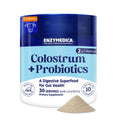 Enzymedica Colostrum Powder with Probiotics – Grass-Fed 2g Colostrum + 10B CFU | Gut & Immune Support, 30 Servings