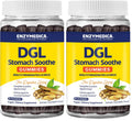 Enzymedica DGL Stomach Soothe – Deglycyrrhizinated Licorice Gummies for Digestive Support & Gut Health, Chocolate, 74 Count (Pack of 2)