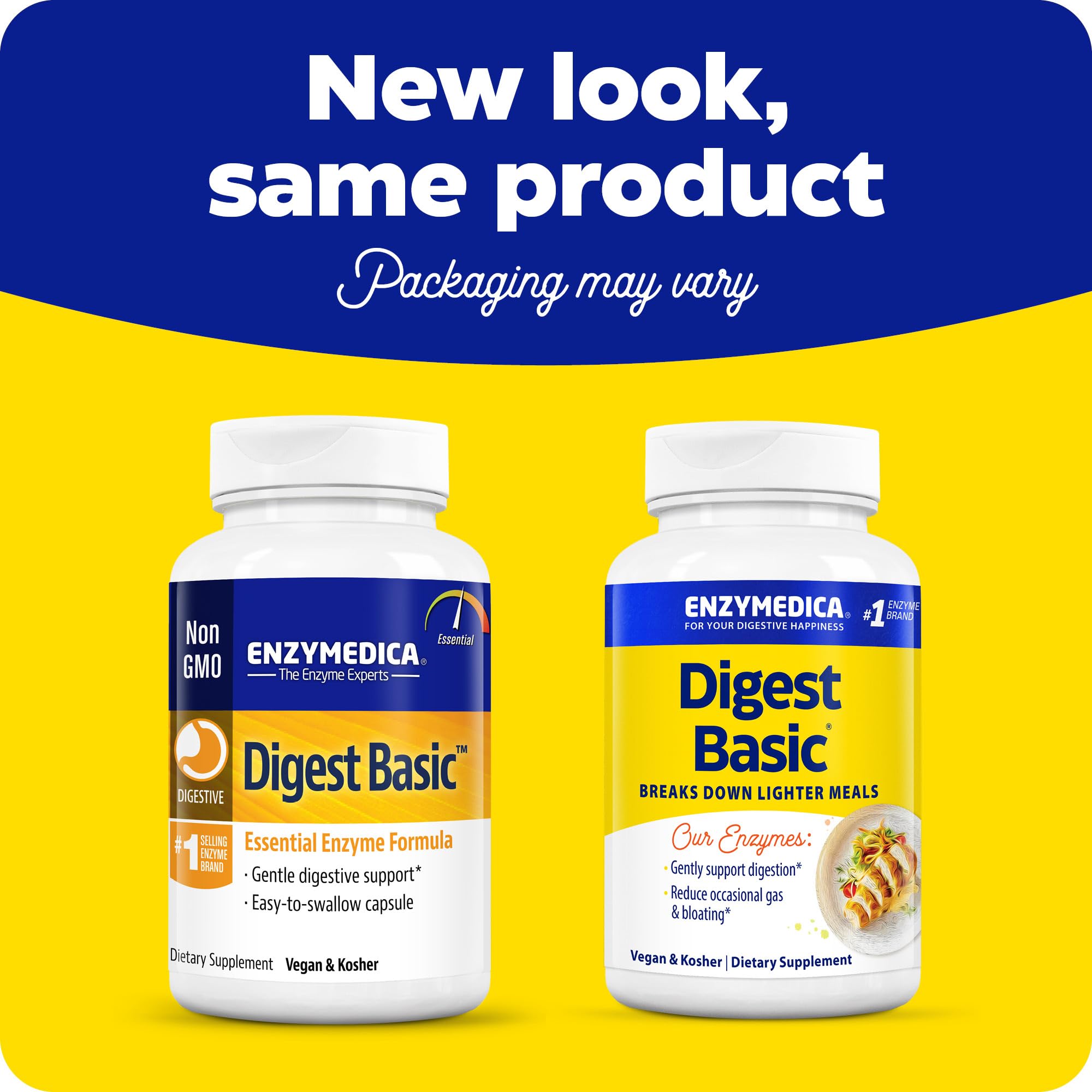 Enzymedica Digest Basic: Digestive Enzymes for Sensitive Stomachs