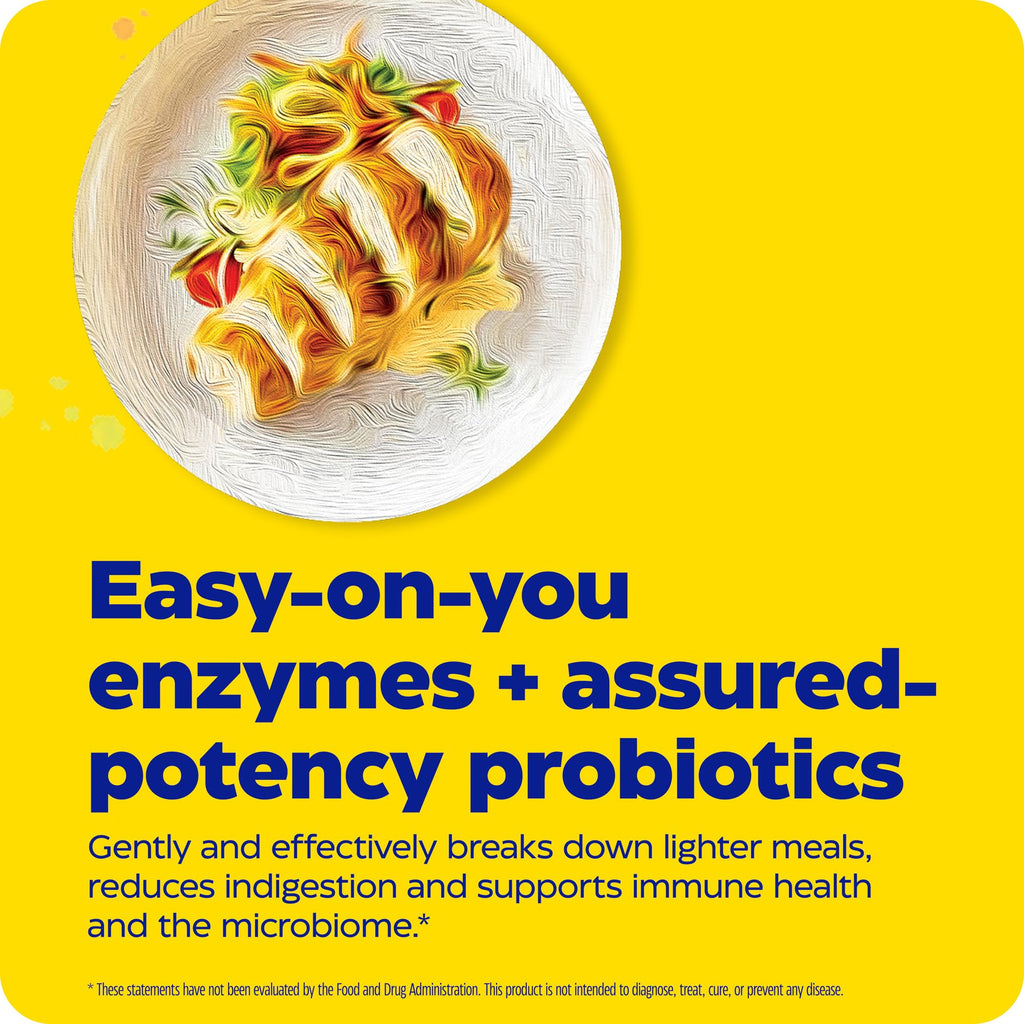 Enzymedica Digest Basic + Probiotics – Gentle Digestive Enzymes, 90 Count