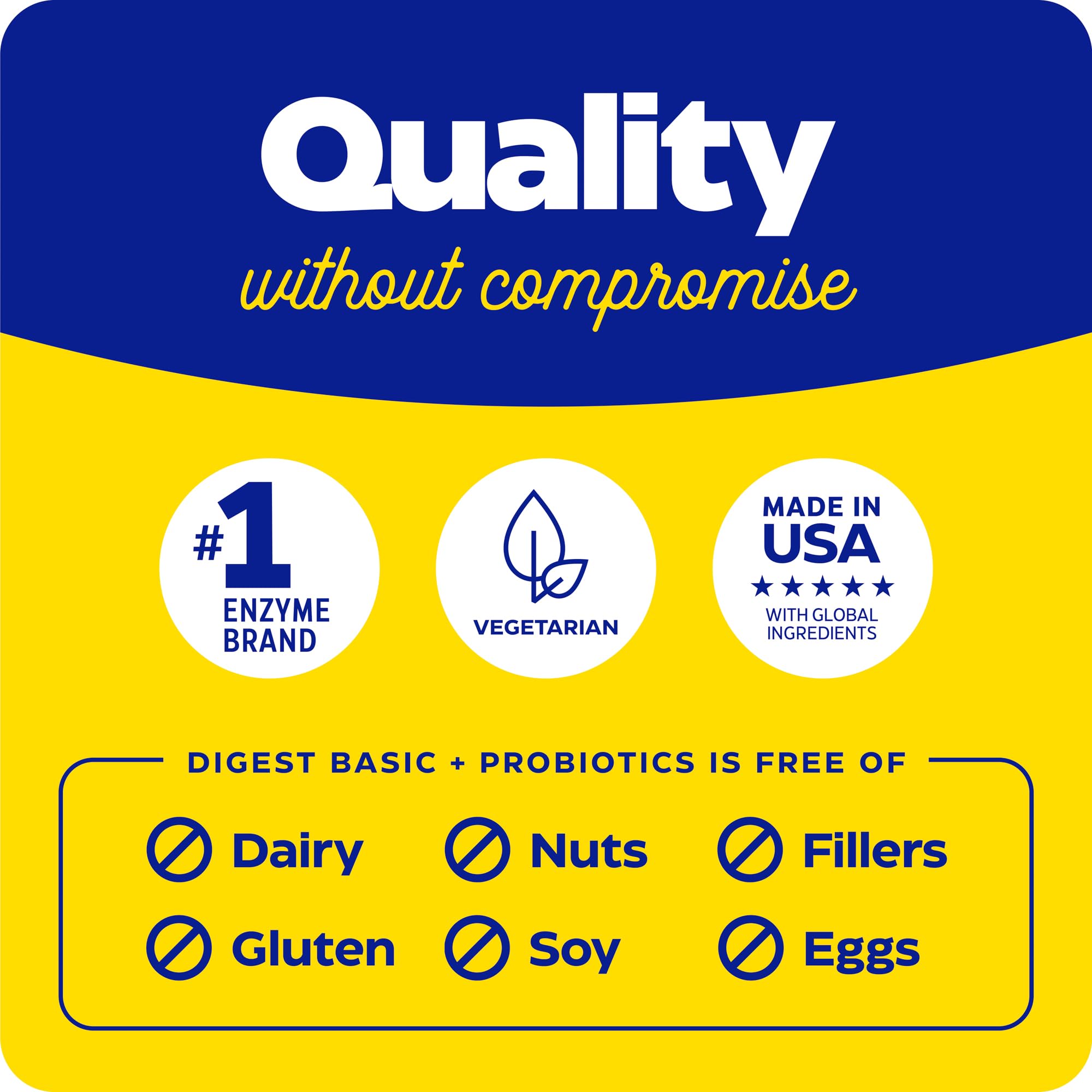 Enzymedica Digest Basic + Probiotics – Gentle Digestive Enzymes, 90 Count