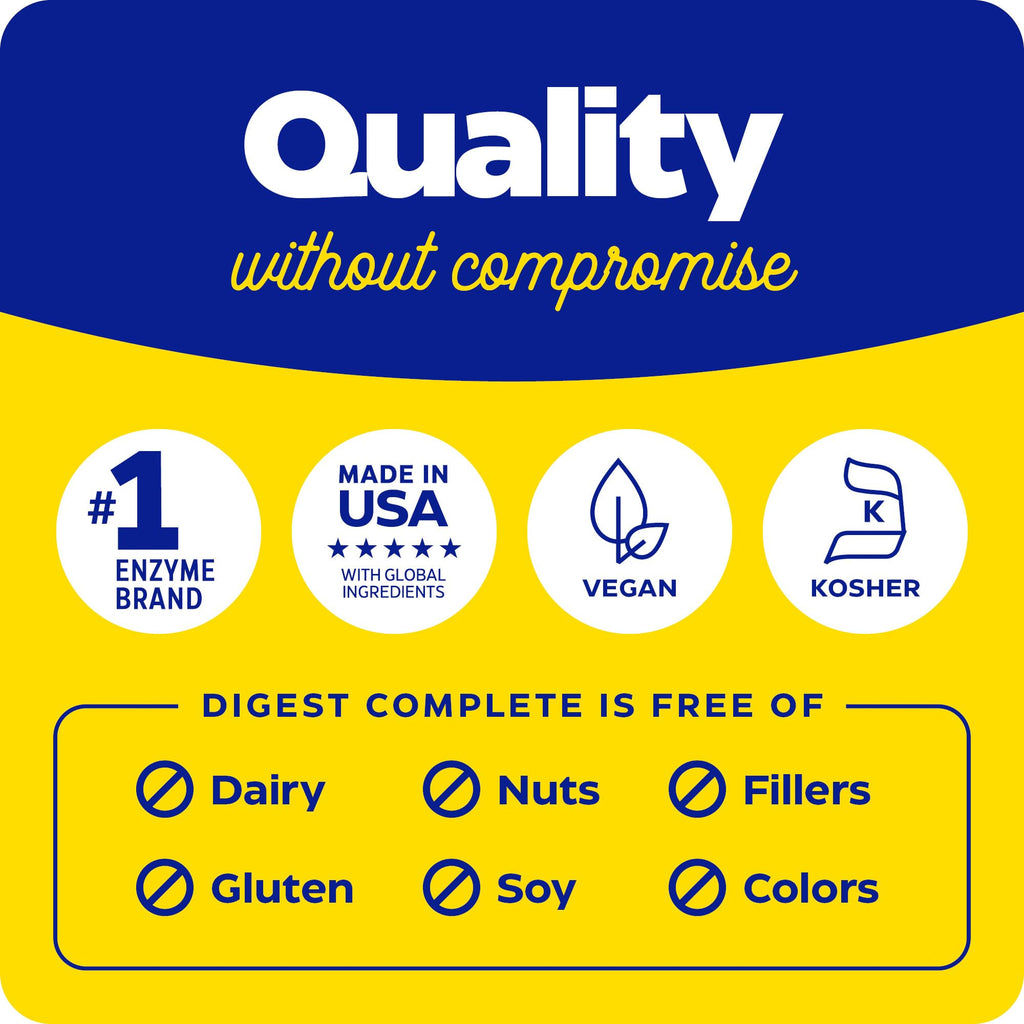 Enzymedica Digest Complete: Full-Range Digestive Enzymes for Daily Gut Support | 240 Count