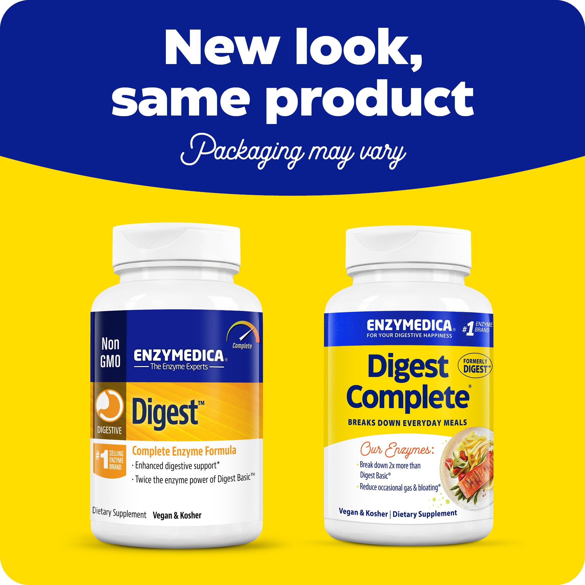 Enzymedica Digest Full Range - Everyday Digestive Enzymes (180 Count)