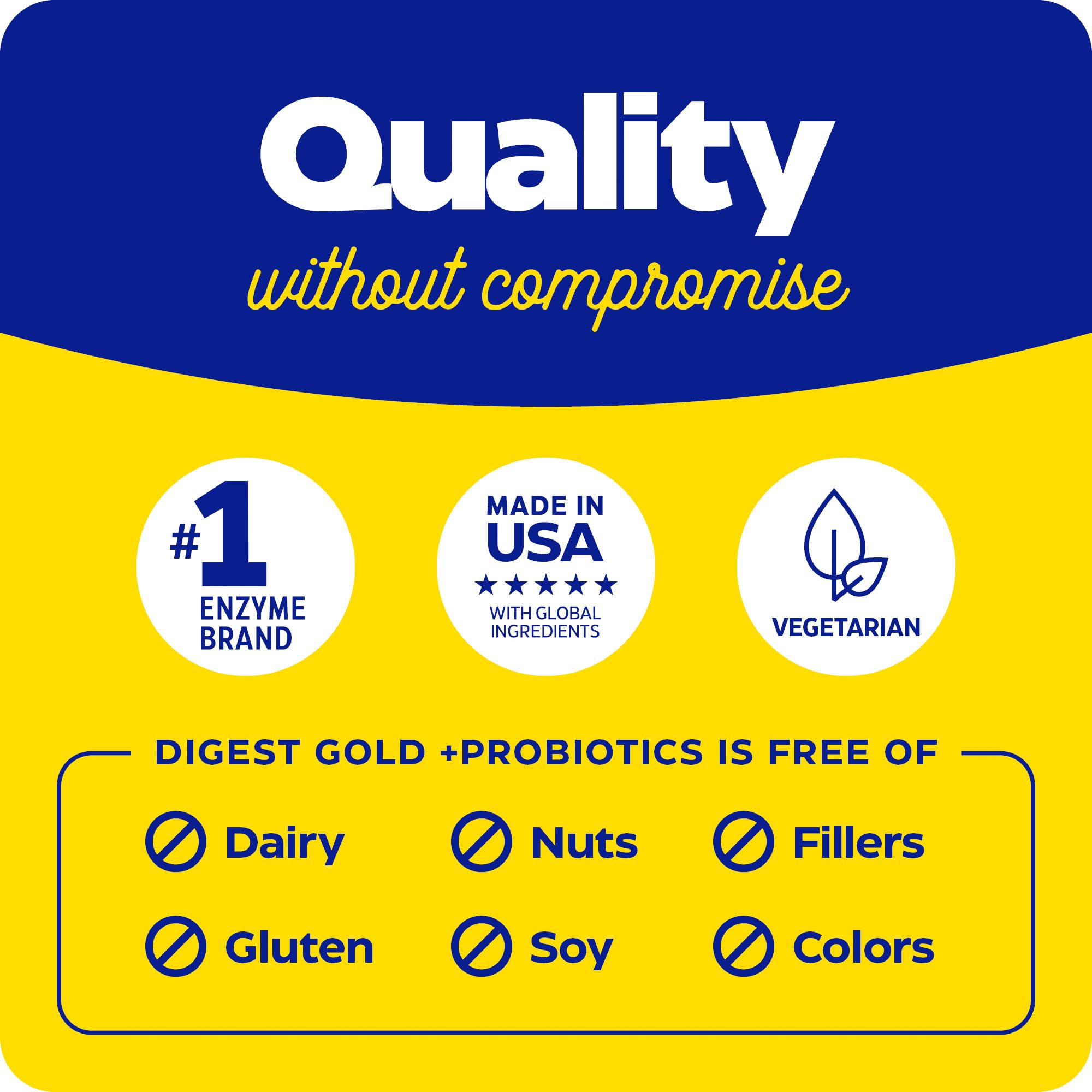 Enzymedica Digest Gold + Probiotics – 2-in-1 Digestive Enzymes & Probiotic Support, 90 Capsules