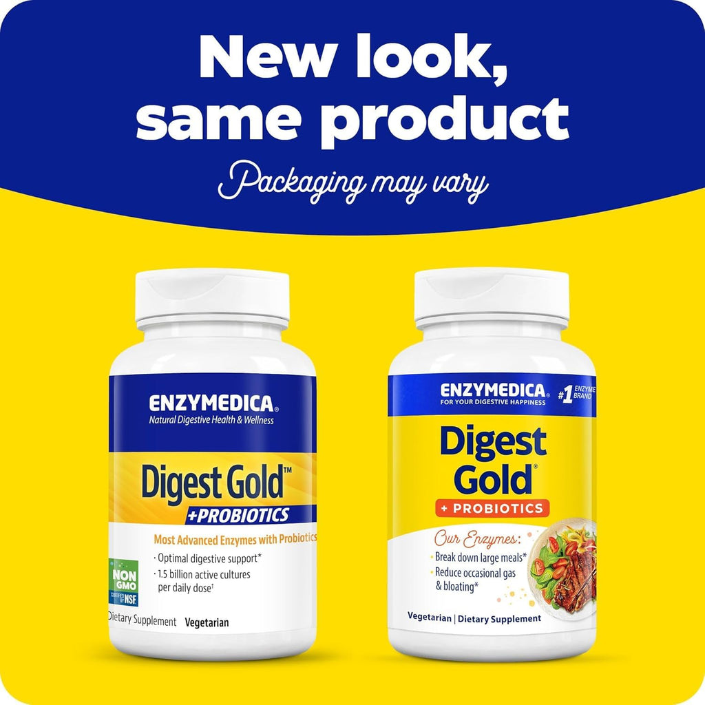 Enzymedica Probiotics Digest Gold Plus – Digestive Support, 108 Capsules