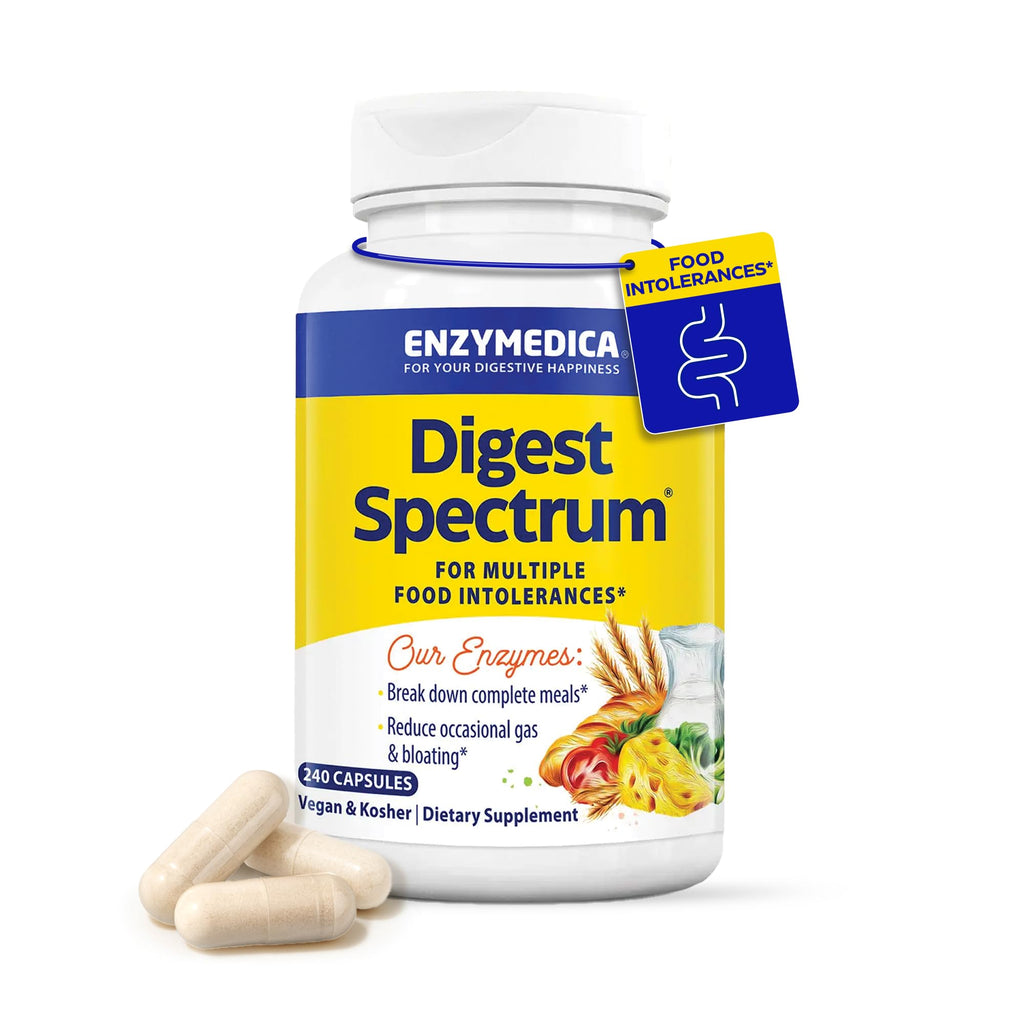 Enzymedica Digest Spectrum - Advanced Digestive Enzymes for Adults, 240 Capsules