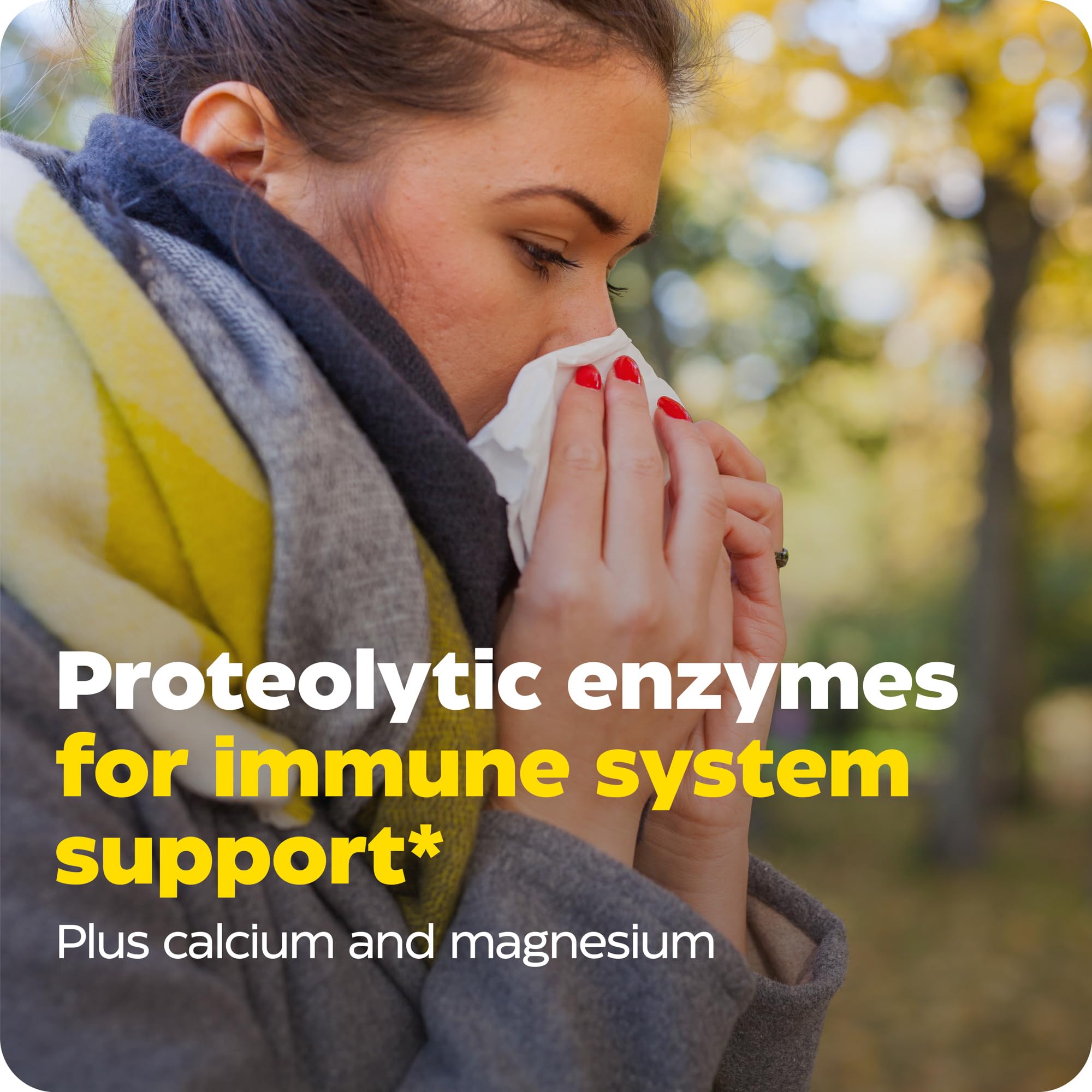 Enzymedica Immune Defense Extra Strength – Proteolytic Enzymes for 2X Immune & Respiratory Support (90 Count)
