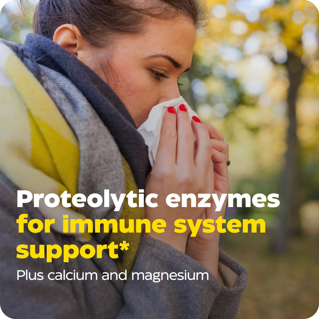Enzymedica Immune Defense Extra Strength – Proteolytic Enzymes for 2X Immune & Respiratory Support (90 Count)