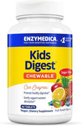 Enzymedica Kids Digest Chewable Digestive Enzymes – Fruit Punch, 60 Servings