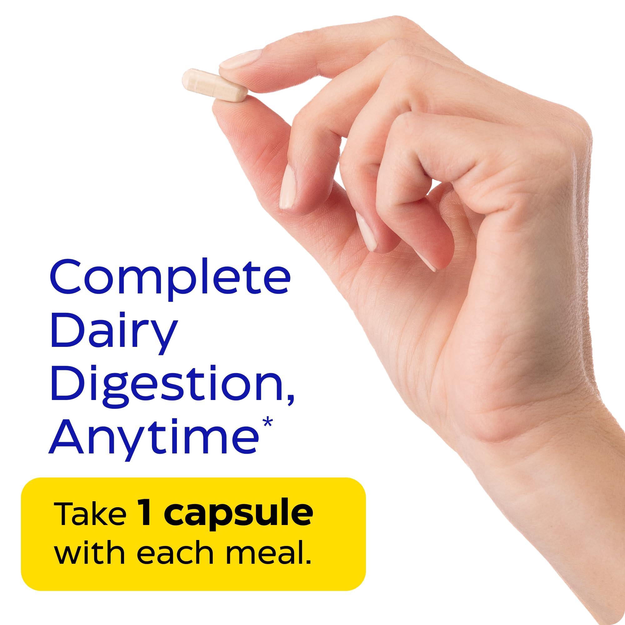 Enzymedica Lacto—Advanced Lactase Pills for Dairy Support | 180 Capsules
