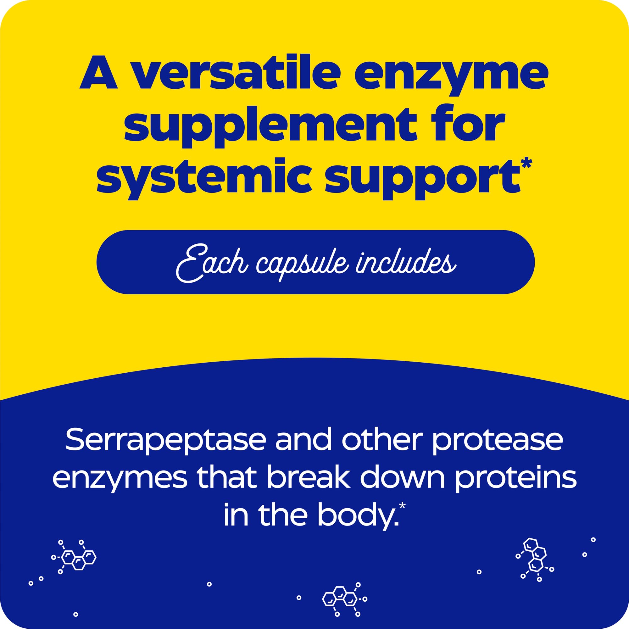 Enzymedica SerraGold High-Potency Serrapeptase Enzyme Supplement – 120 Count