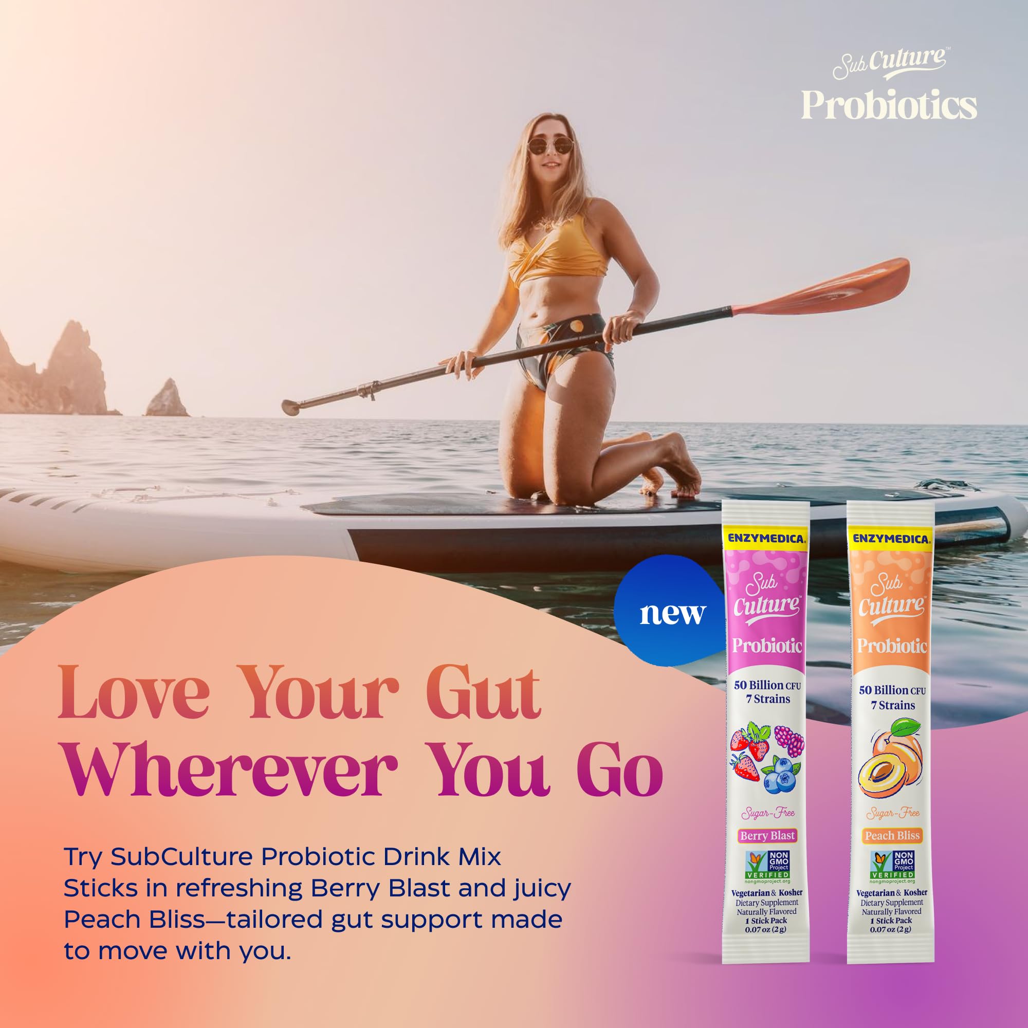 SubCulture Probiotics for Women – 50B CFU, Vaginal & Urinary Health | Enzymedica
