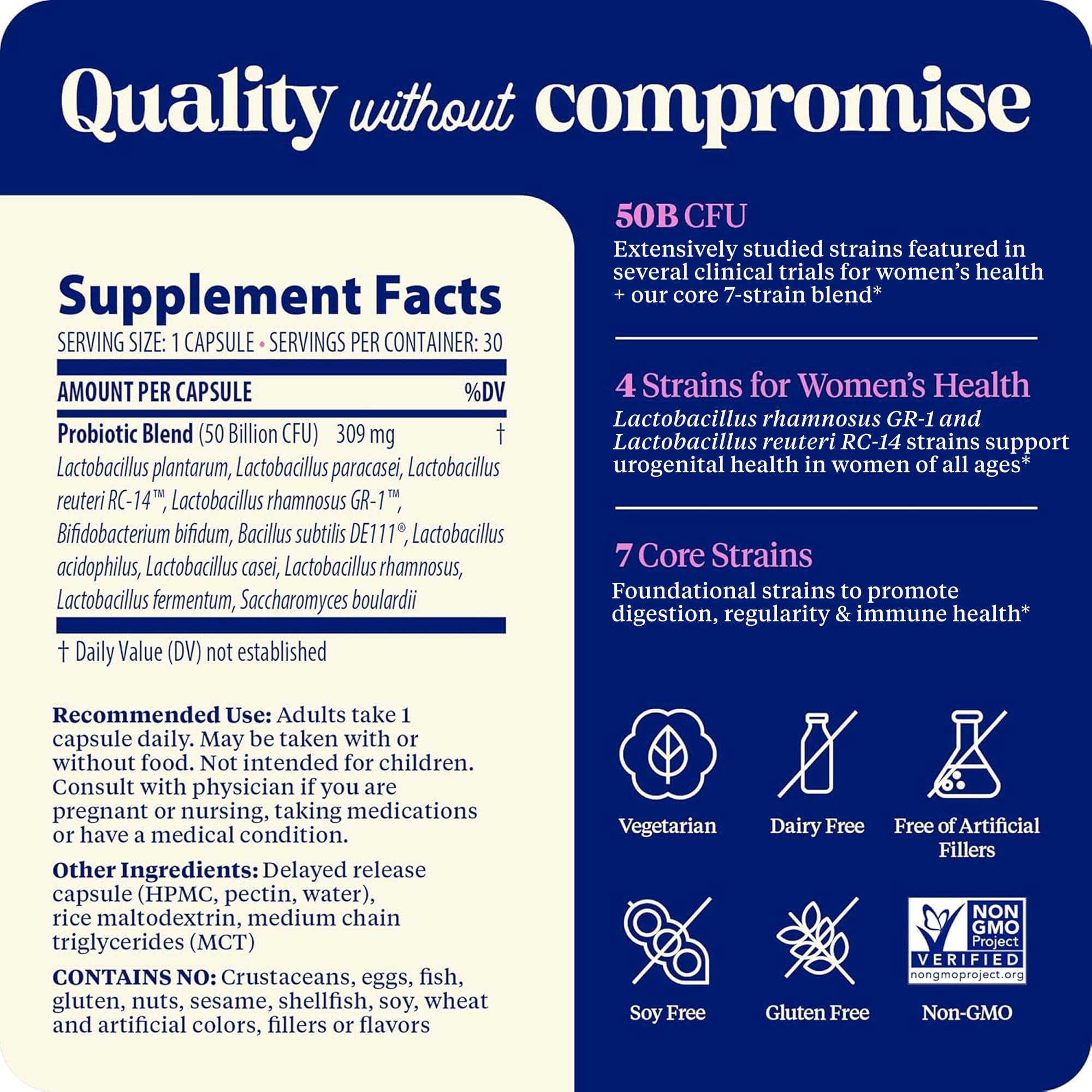 SubCulture Probiotics for Women – 50B CFU, Vaginal & Urinary Health | Enzymedica
