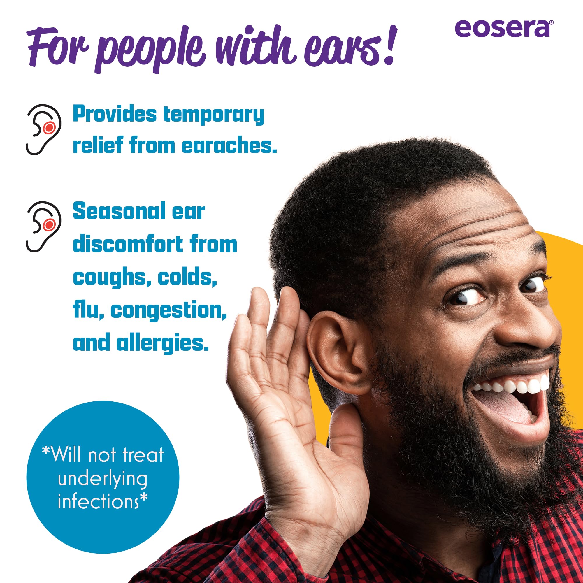 Ear Pain MD® 4% Lidocaine Ear Drops | Fast-Acting Earache Relief (12.5 mL) | Eosera