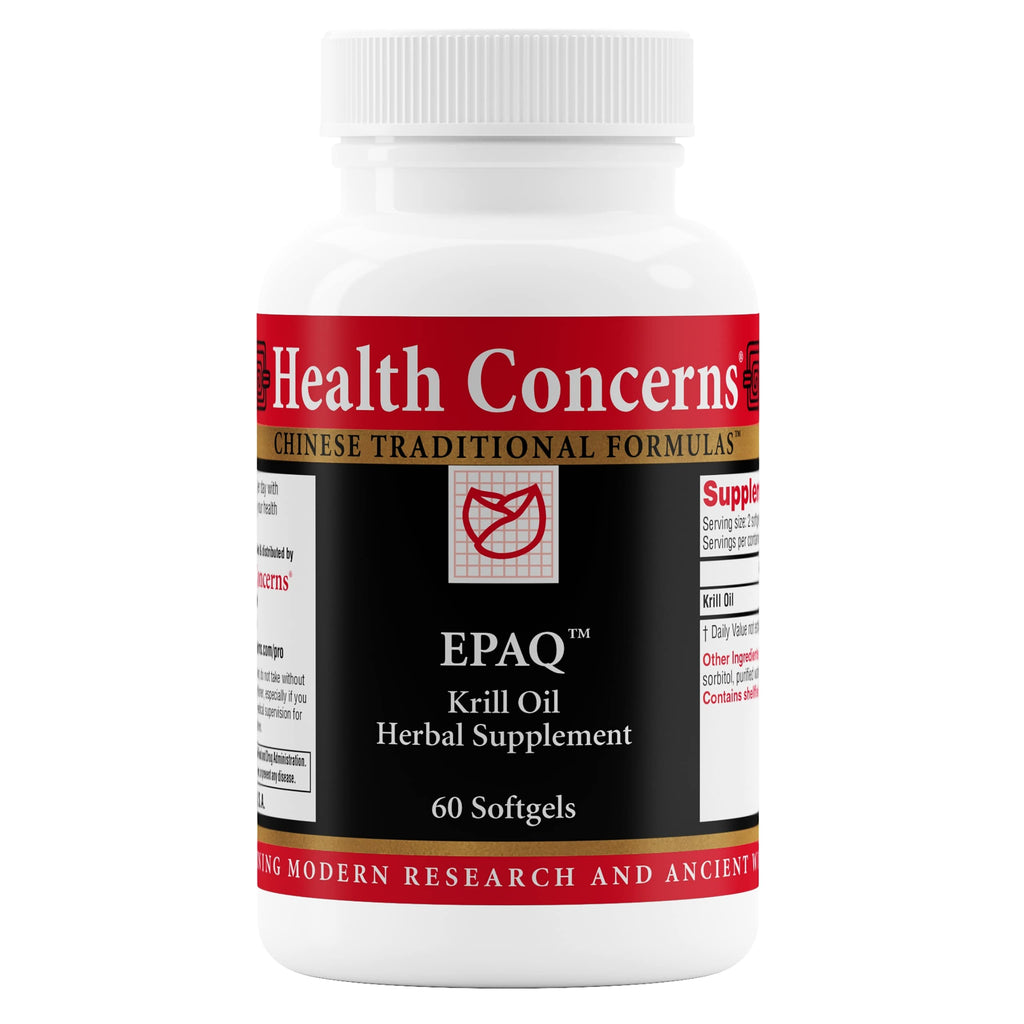 Health Concerns EPAQ – Brain Health Support with 1000 mg Krill Oil