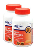 Equate Fiber Therapy 500mg - Two 100ct Bottles | Digestive Health Support