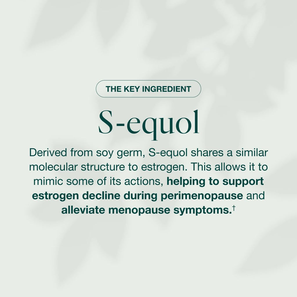 Equelle Multi-Symptom Menopause Relief – Hormone-Free S-Equol, 60 Tablets