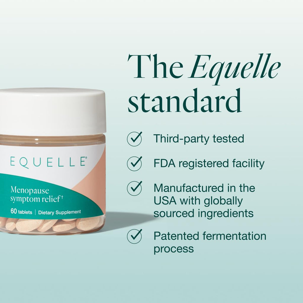 Equelle Multi-Symptom Menopause Relief – Hormone-Free S-Equol, 60 Tablets