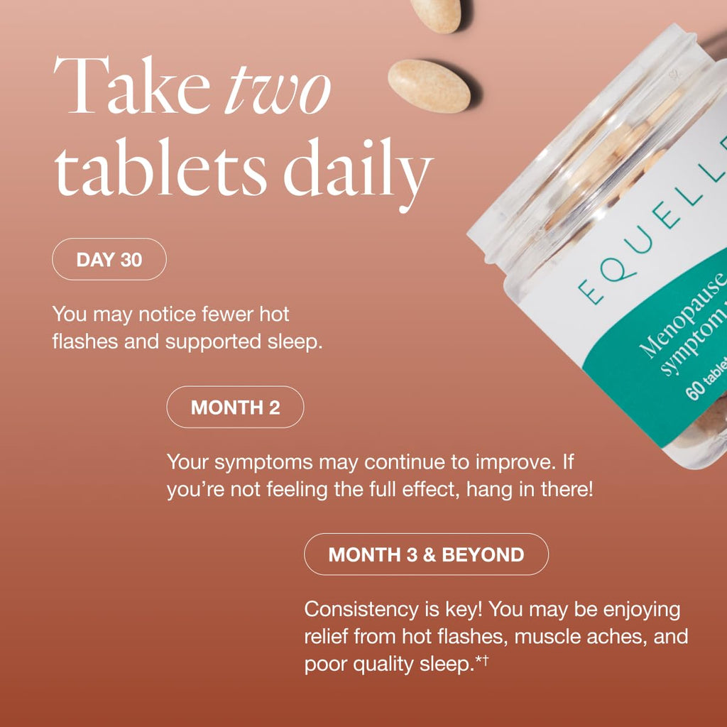 Equelle Multi-Symptom Menopause Relief – Hormone-Free S-Equol, 60 Tablets