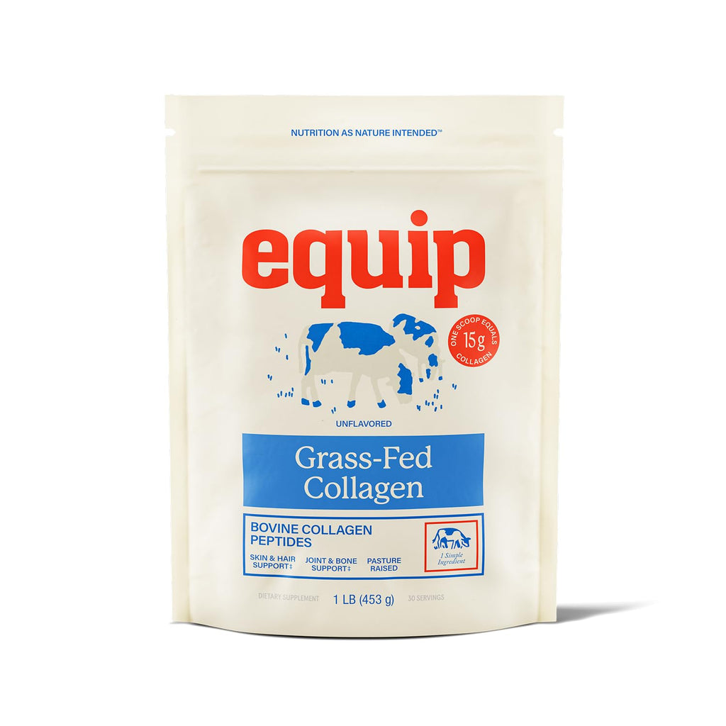 Equip Foods Grass Fed Collagen Powder – Unflavored, 30 Servings, Non-GMO