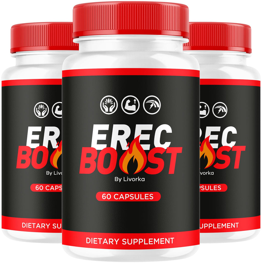 (3 Pack) ErecBoost Capsules - Advanced Formula, 180 Capsules for 3 Months
