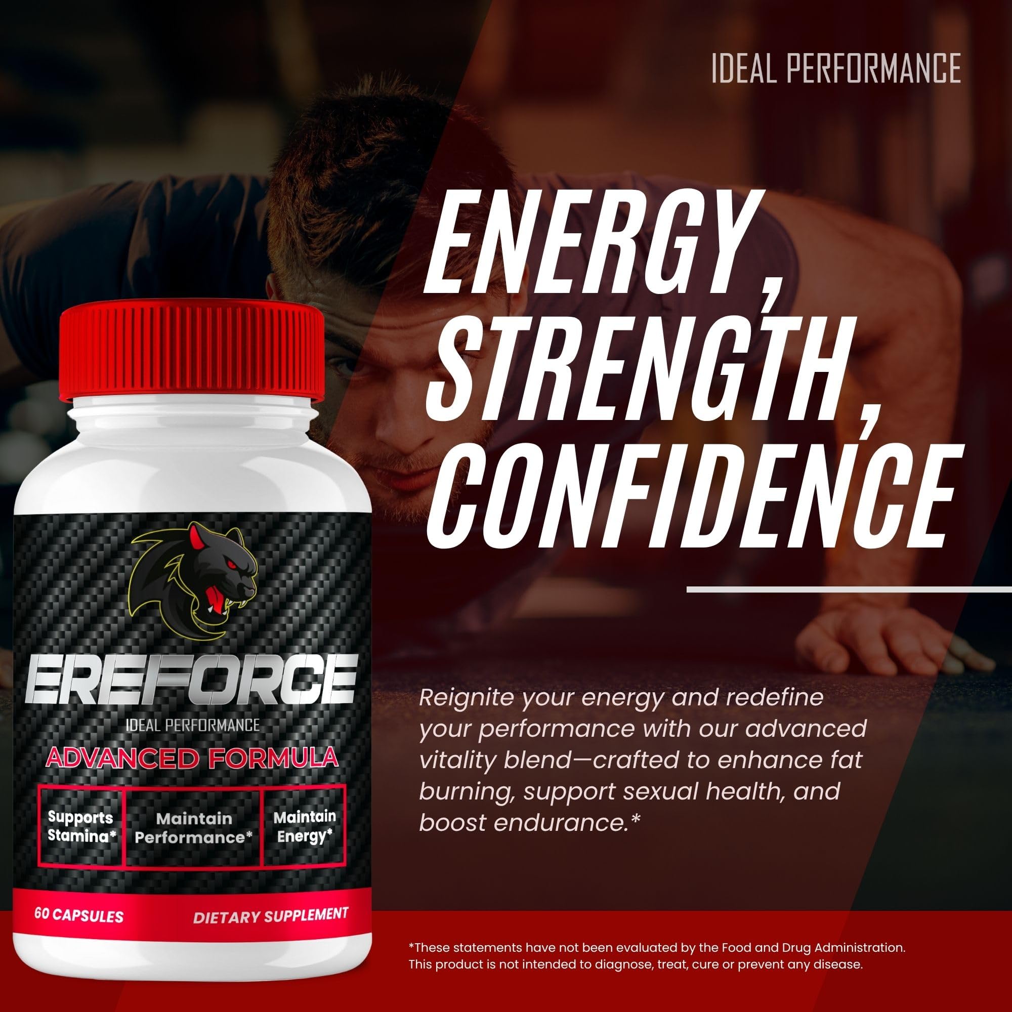 Ereforce Capsules | Official Men’s Supplement – Maximum Strength Performance (3 Pack)