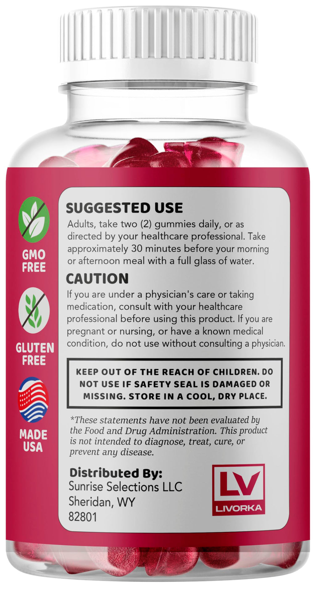 Eros Bites Gummies – Original Premium All-Natural Formula, 60 Gummies