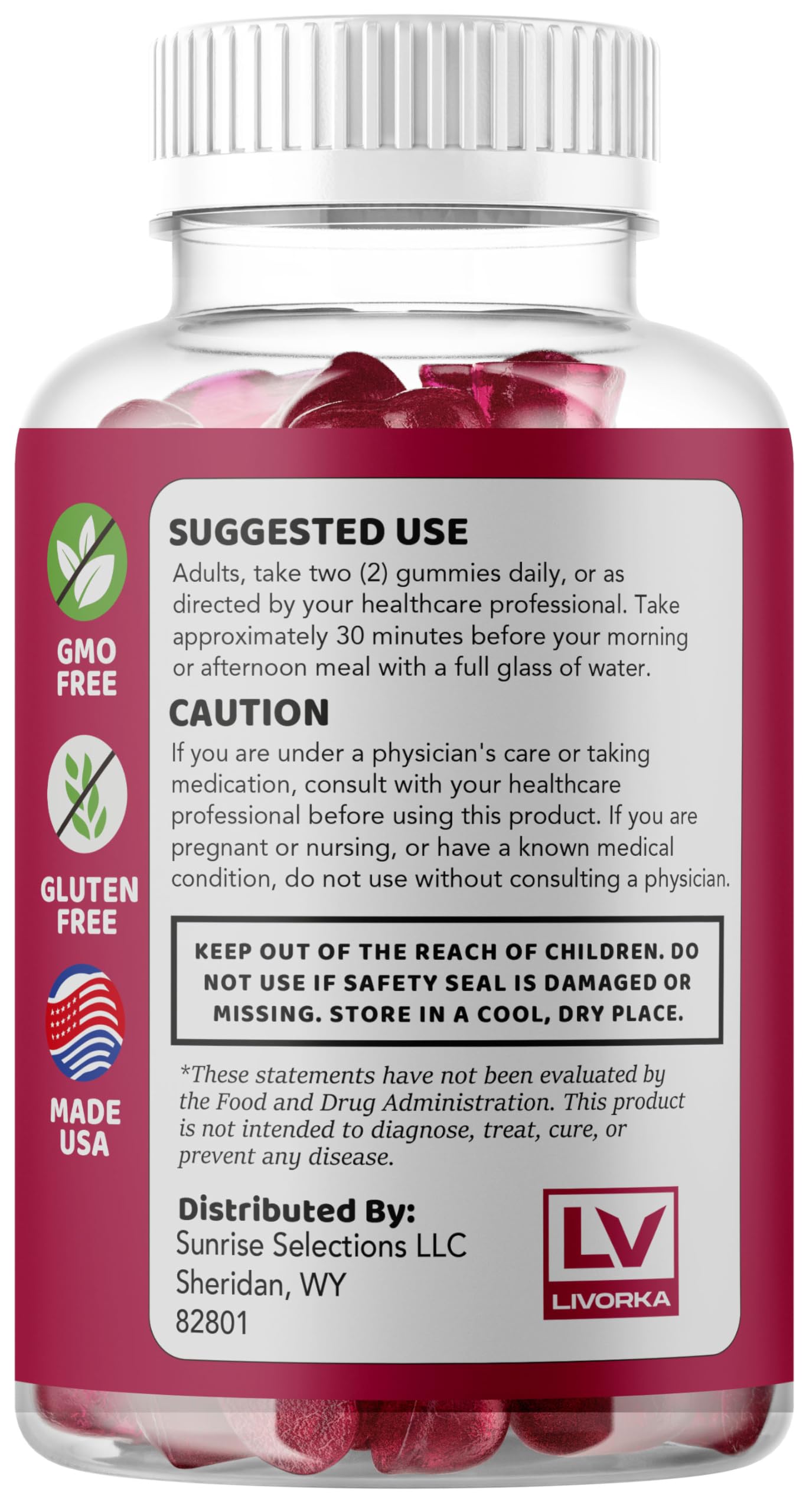 Eros Bites Gummies – Original Premium All-Natural Formula, 60 Gummies