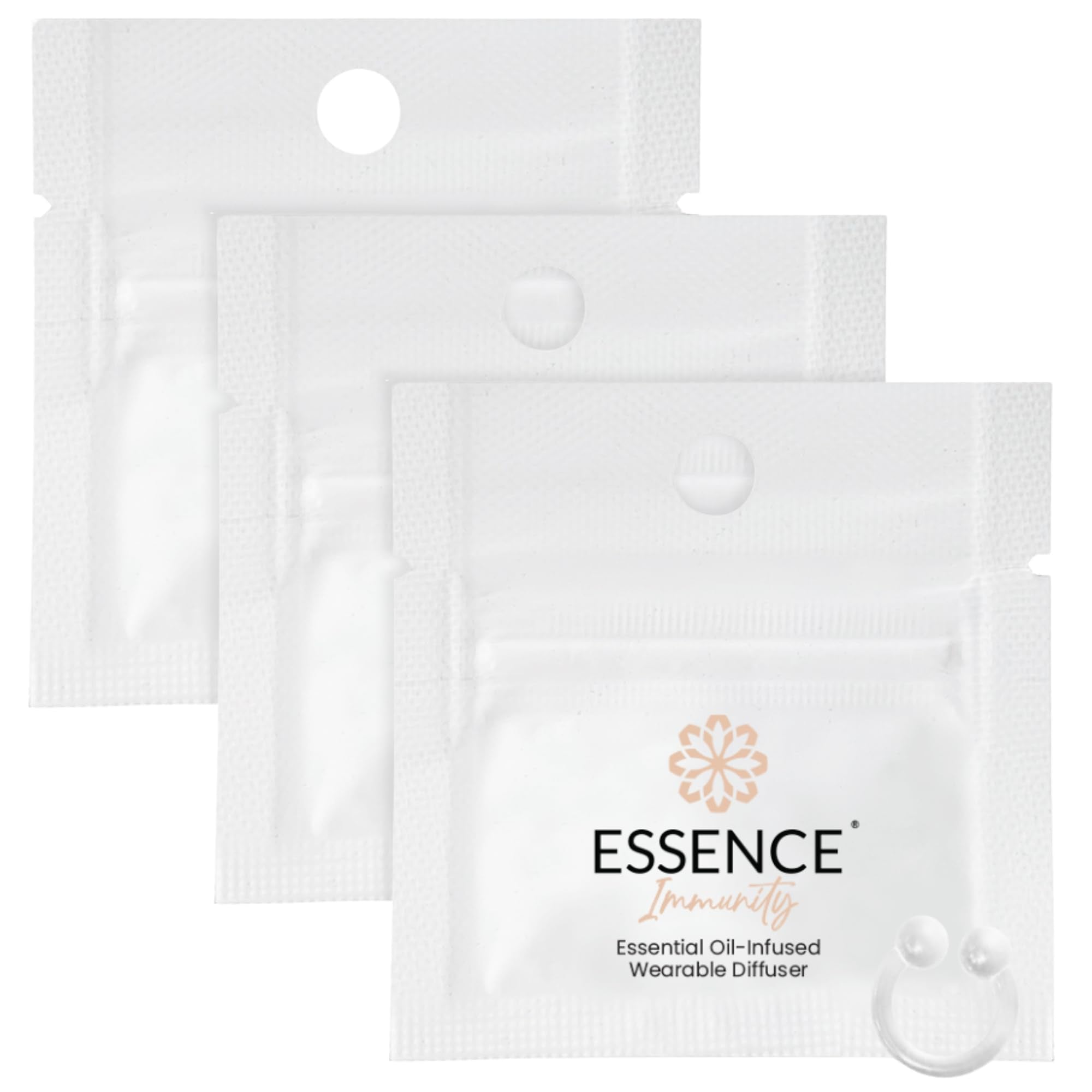 Essence Wearable Aromatherapy Nasal Diffuser – Immunity Blend Nose Ring (3 Pack) – Made in USA
