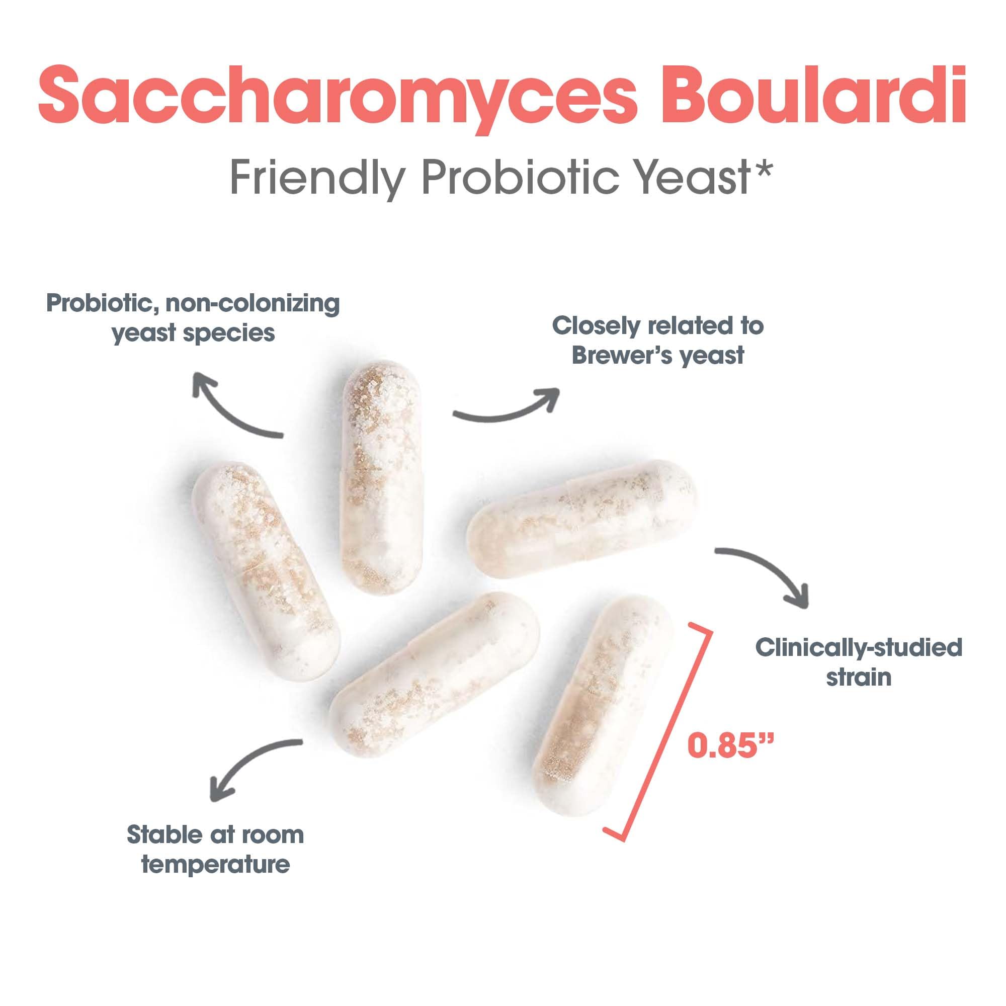 Allergy Research Group Essential-Biotic Saccharomyces boulardii 450 mg Probiotic Supplement – 60 Count