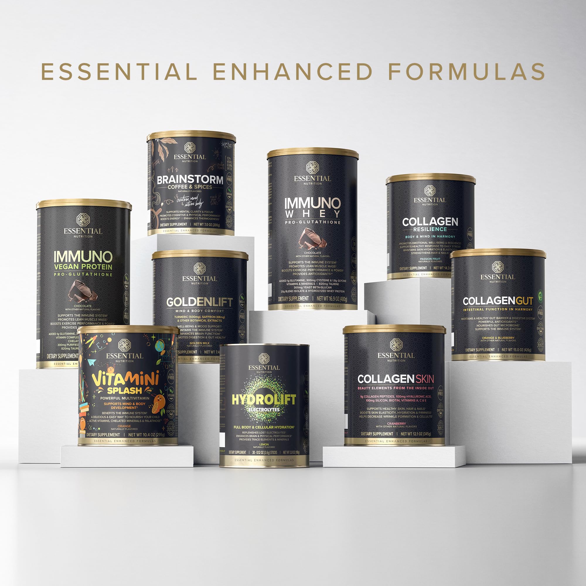 Essential Nutrition Golden Lift - Golden Milk Powder (Vegan) 7.4 oz | Turmeric, Saffron & Spices