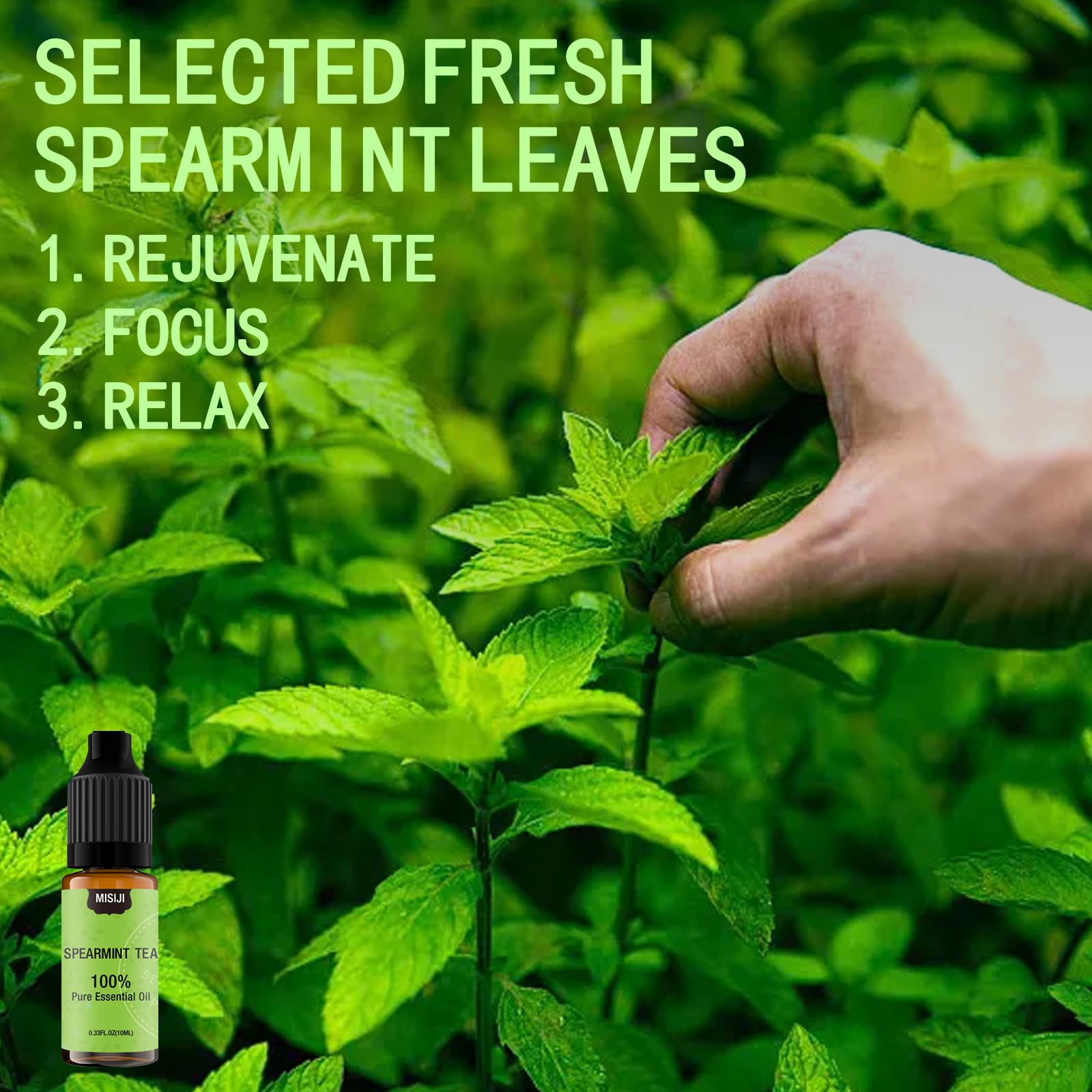 Essential Oil Blends Set – 6x10ml for Diffusers (Spearmint Tea, Calming, Dreams, Relaxing)