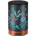 Essential Oil Diffuser 150ml – Metal Cover, 7-Color Light, Auto-Off | Aromatherapy