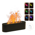 Essential Oil Diffuser Flame Black – Colorful Water Vapor Humidifier for Aromatherapy
