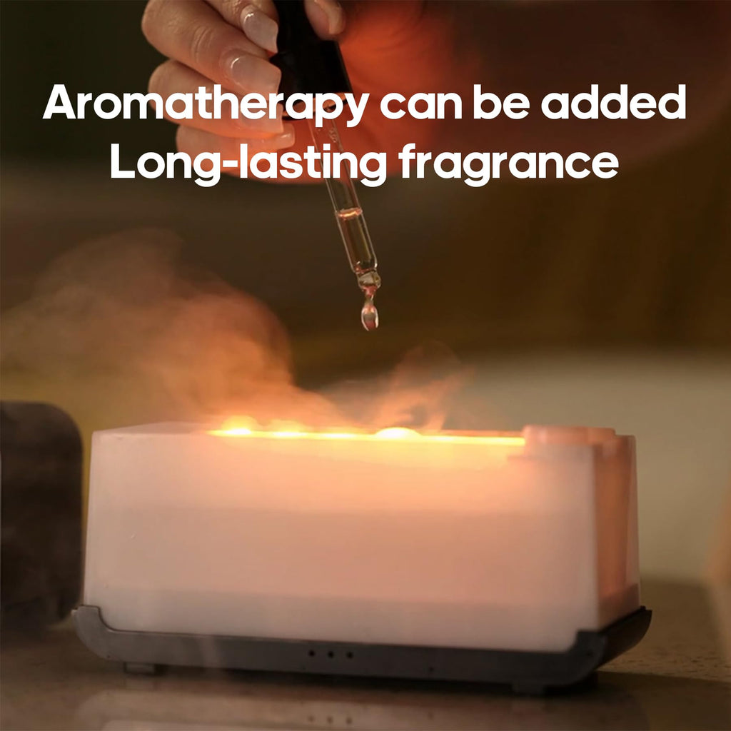Essential Oil Air Diffuser Flame Diffuser for Home – Colorful Water Vapor Humidifier