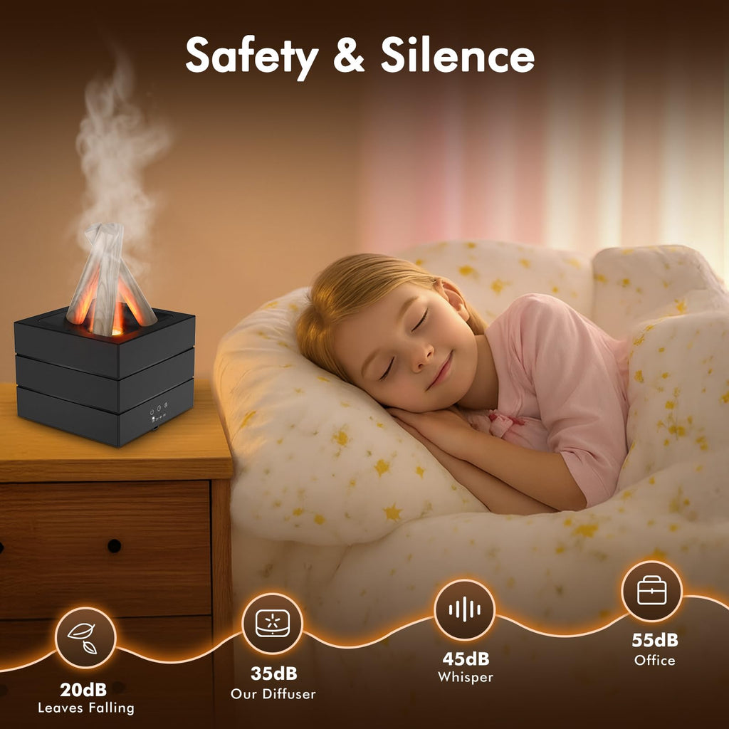 Essential Oil Diffuser 280ML Ultrasonic Humidifier with Remote, Timer & Auto-Off – 7 LED Colors
