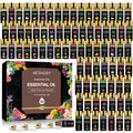 Essential Oil Set 80 Pcs - 100% Natural Essential Oils Kit | Diffuser, Massage, Soap & Bath Bombs (80x5ml) Christmas Gift