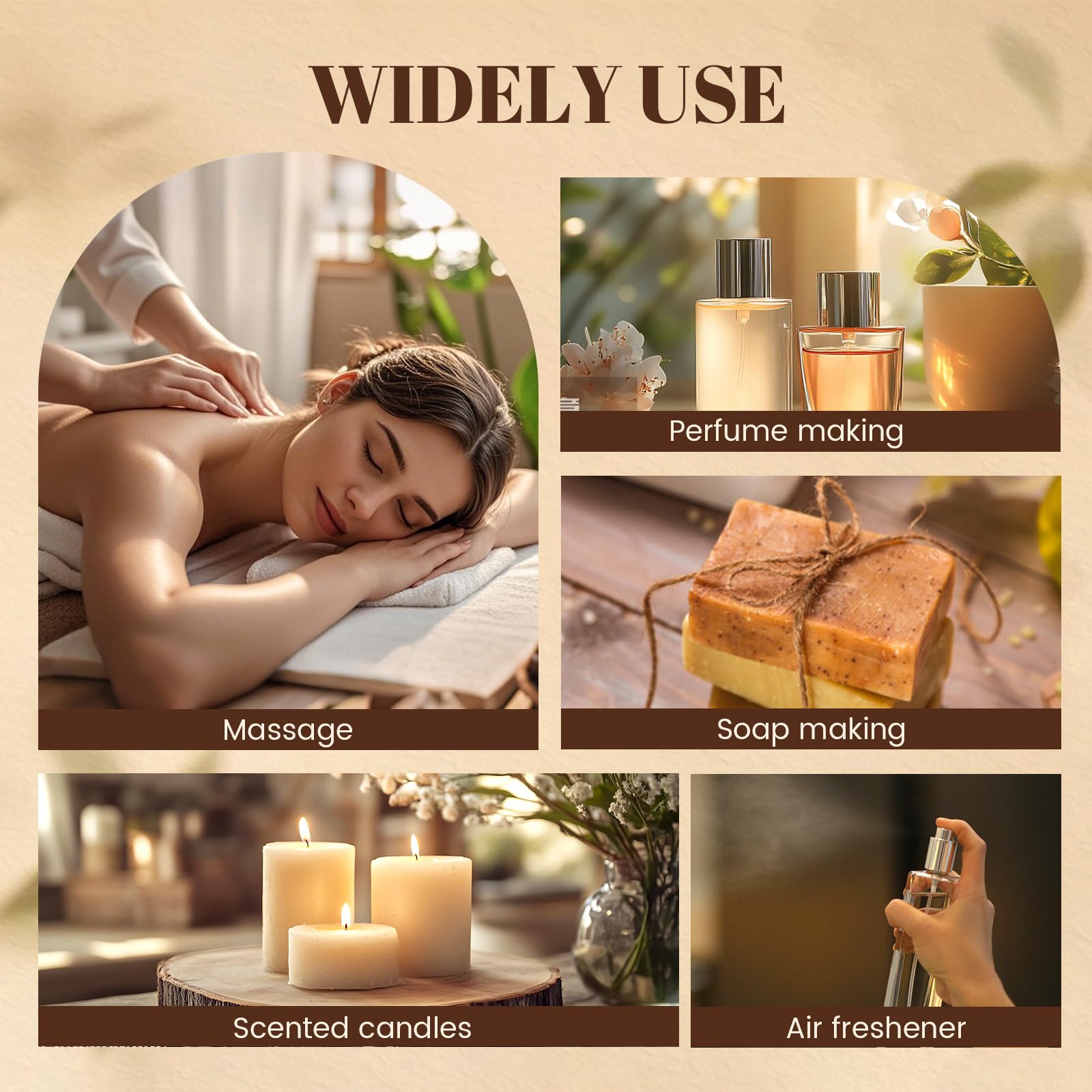 Essential Oil Set 96x5ml – Pure Essential Oils for Diffuser, Massage, Soap, Candle & Bath Bombs