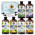 Essential Oil Set – Six 4oz Bottles (Lavender, Peppermint, Lemon, Sweet Orange, Tea Tree, Eucalyptus)