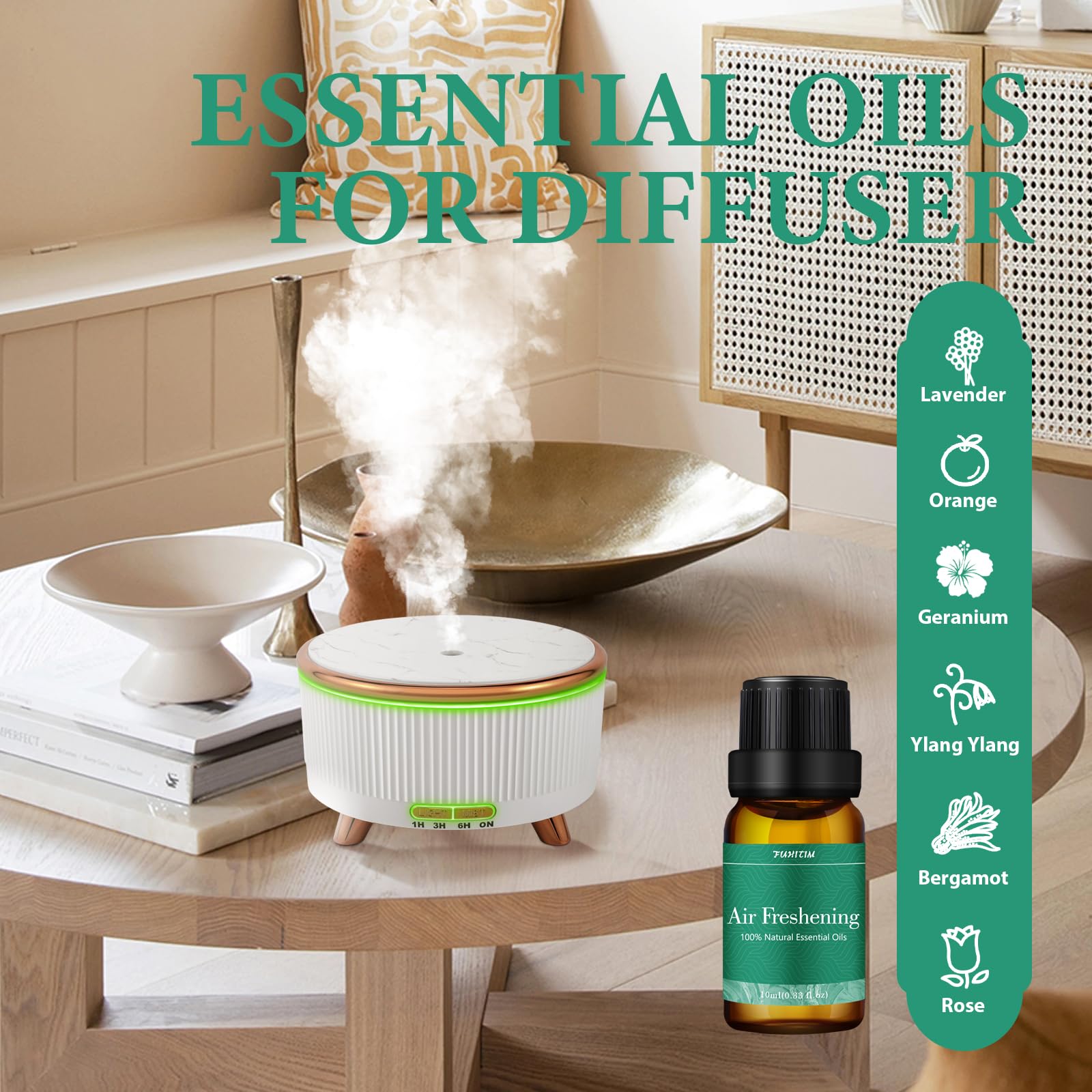 Essential Oils Blends Set for Diffusers – 6 x 10ml (Halloween Gift)