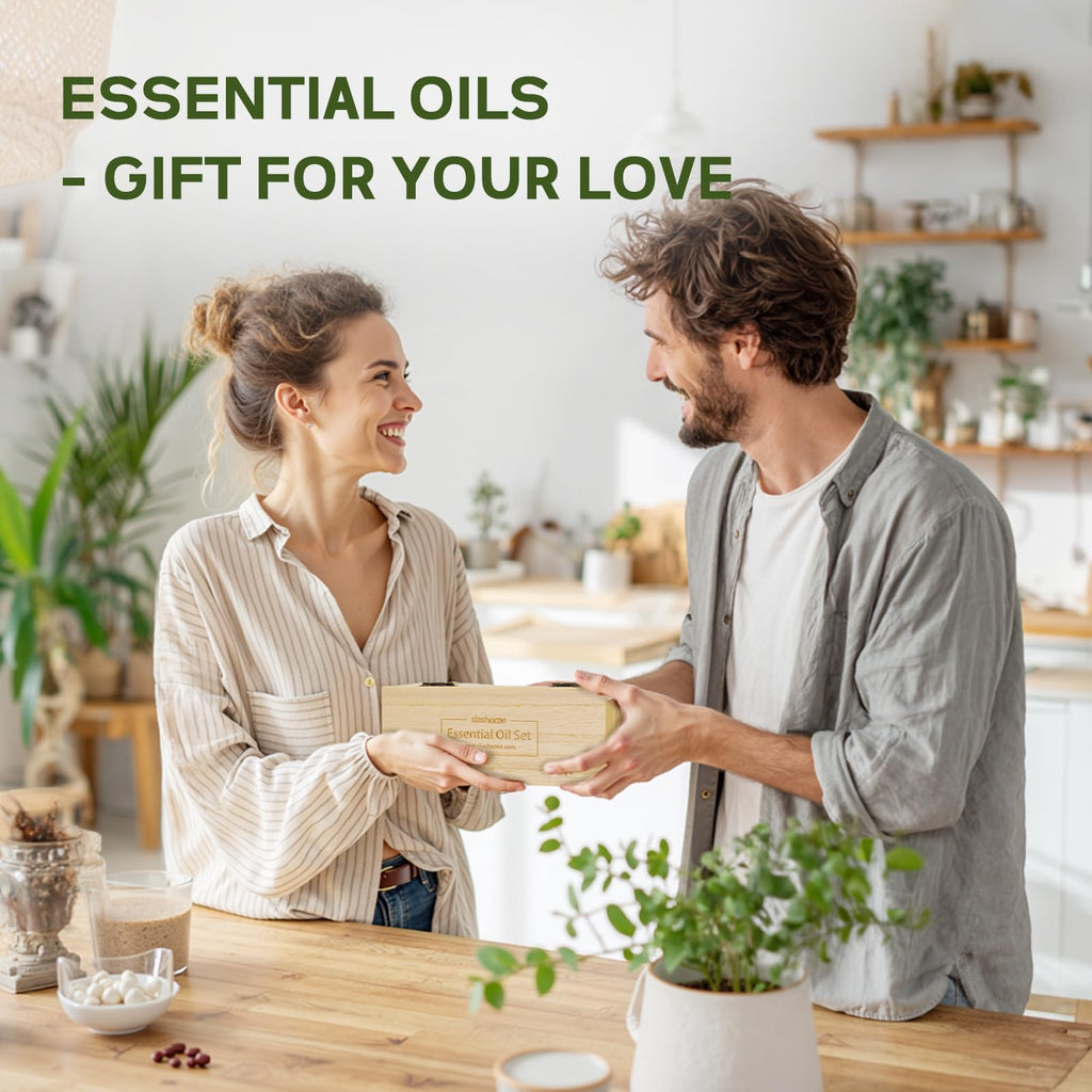 12-Pack Essential Oils for Diffusers – Sleep & Refreshing Scents | Gift Box