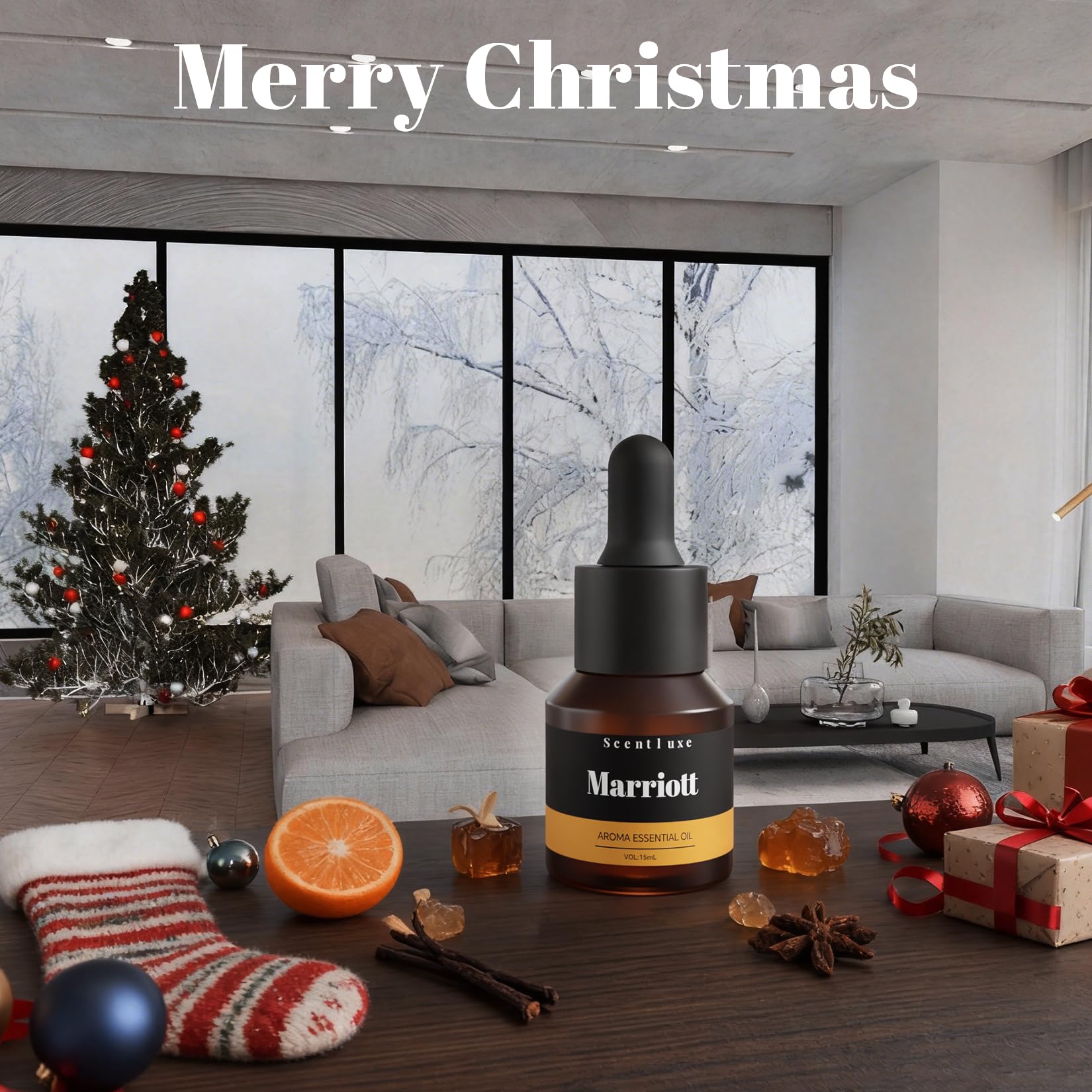 Essential Oils and Hotel Diffuser Oil Inspired Marriott Hotel – Bitter Orange, Jasmine and Lily of the Valley Blend | 15mL Glass Bottle